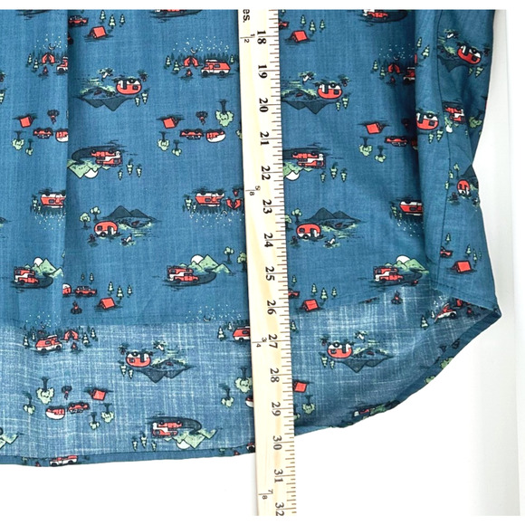 Duluth Women Printmaker Lightweight Popover Top 2X Novelty Camper Outdoors Retro - Picture 9 of 9